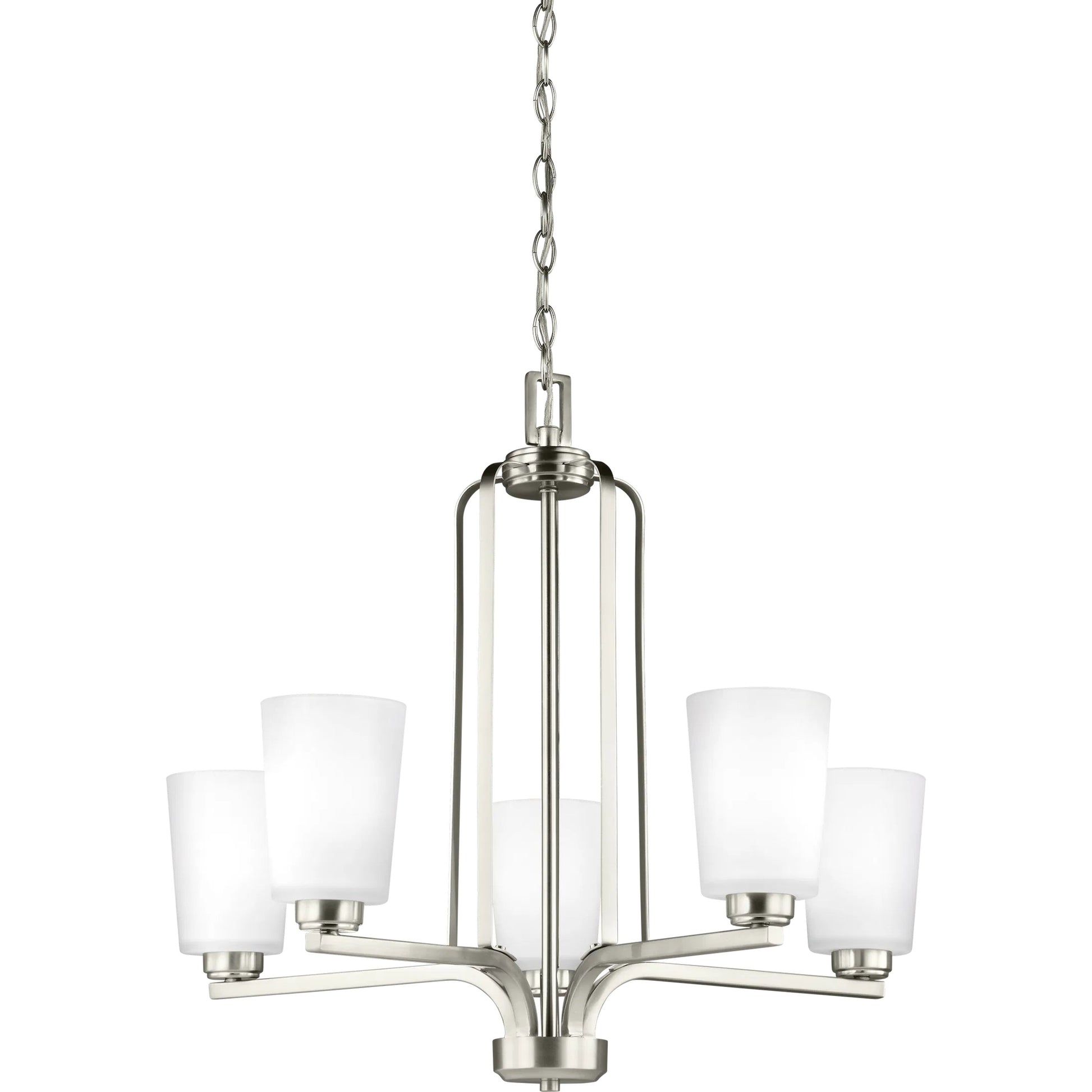 Franport Five Light Chandelier by Visual Comfort & Co.. Made from steel in a unique style.