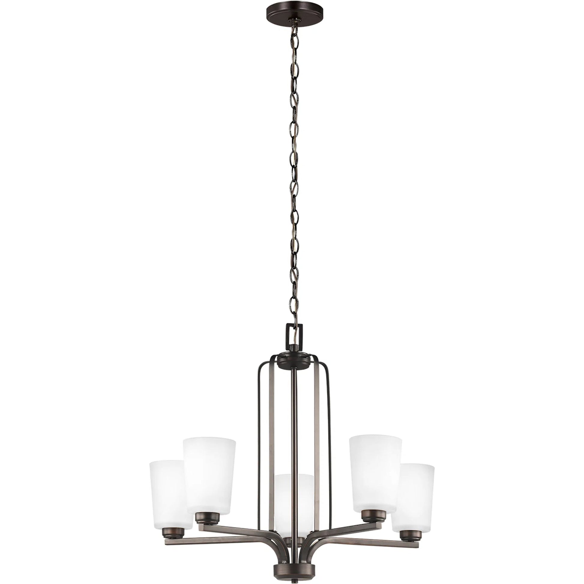 Franport Five Light Chandelier by Visual Comfort & Co.. Made from steel in a unique style.