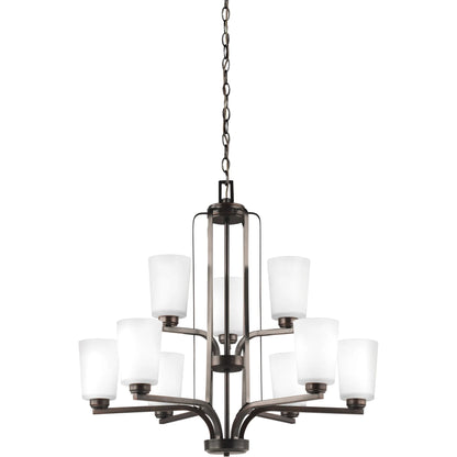 Franport Nine Light Chandelier by Visual Comfort & Co.. Made from steel in a unique style.