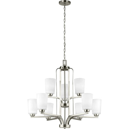 Franport Nine Light Chandelier by Visual Comfort & Co.. Made from steel in a unique style.