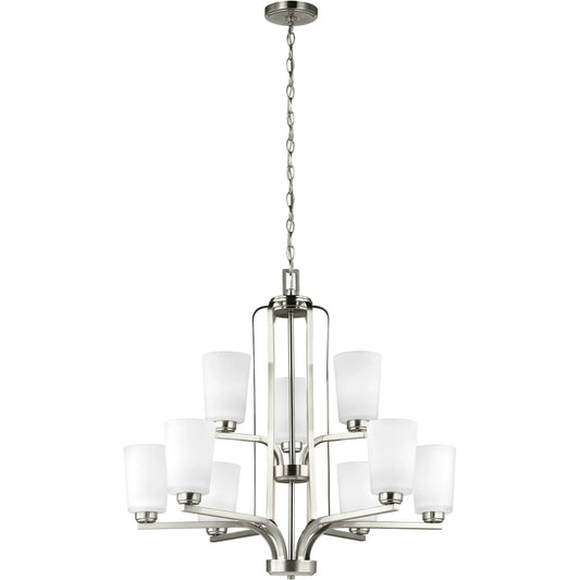 Franport Nine Light Chandelier by Visual Comfort & Co.. Made from steel in a unique style.