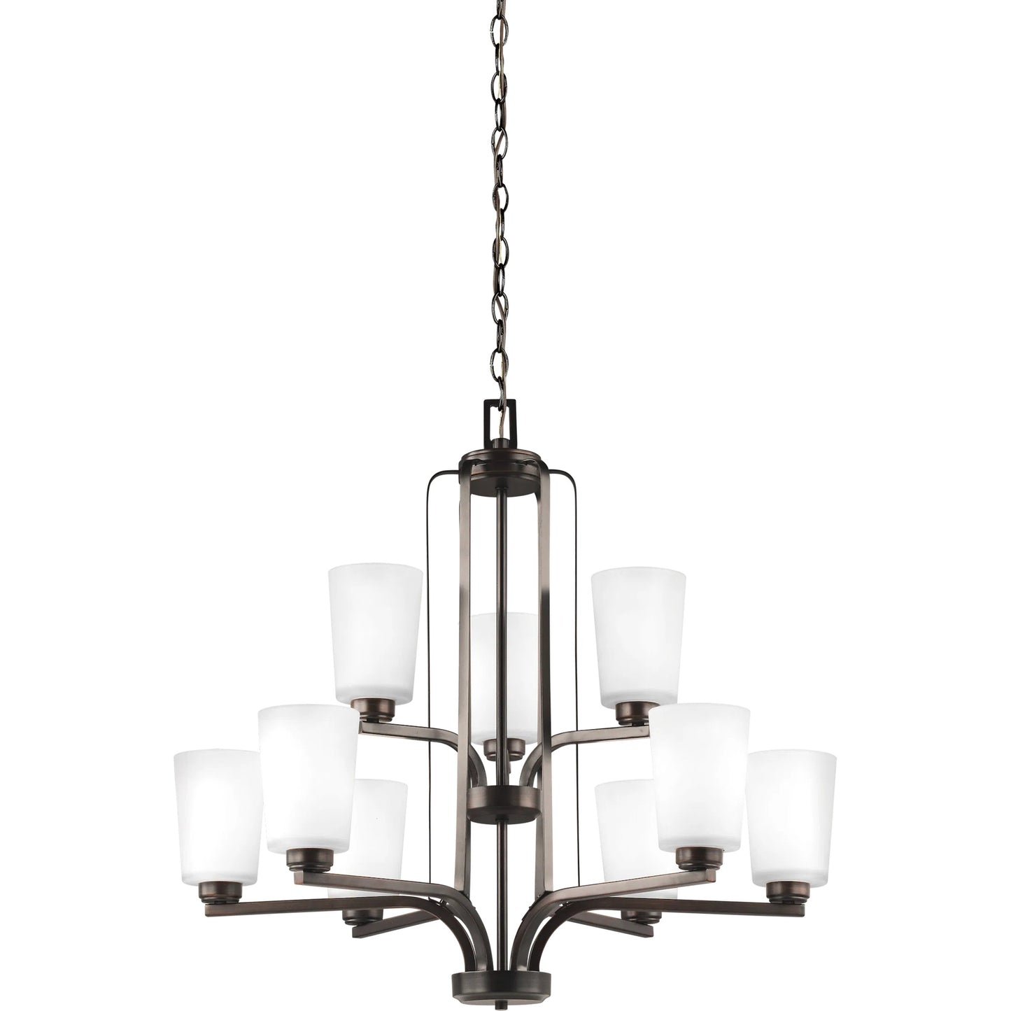 007 SI-2239409 | Additional Silo | Franport Nine Light Chandelier by Visual Comfort & Co.. Made from steel in a unique style.