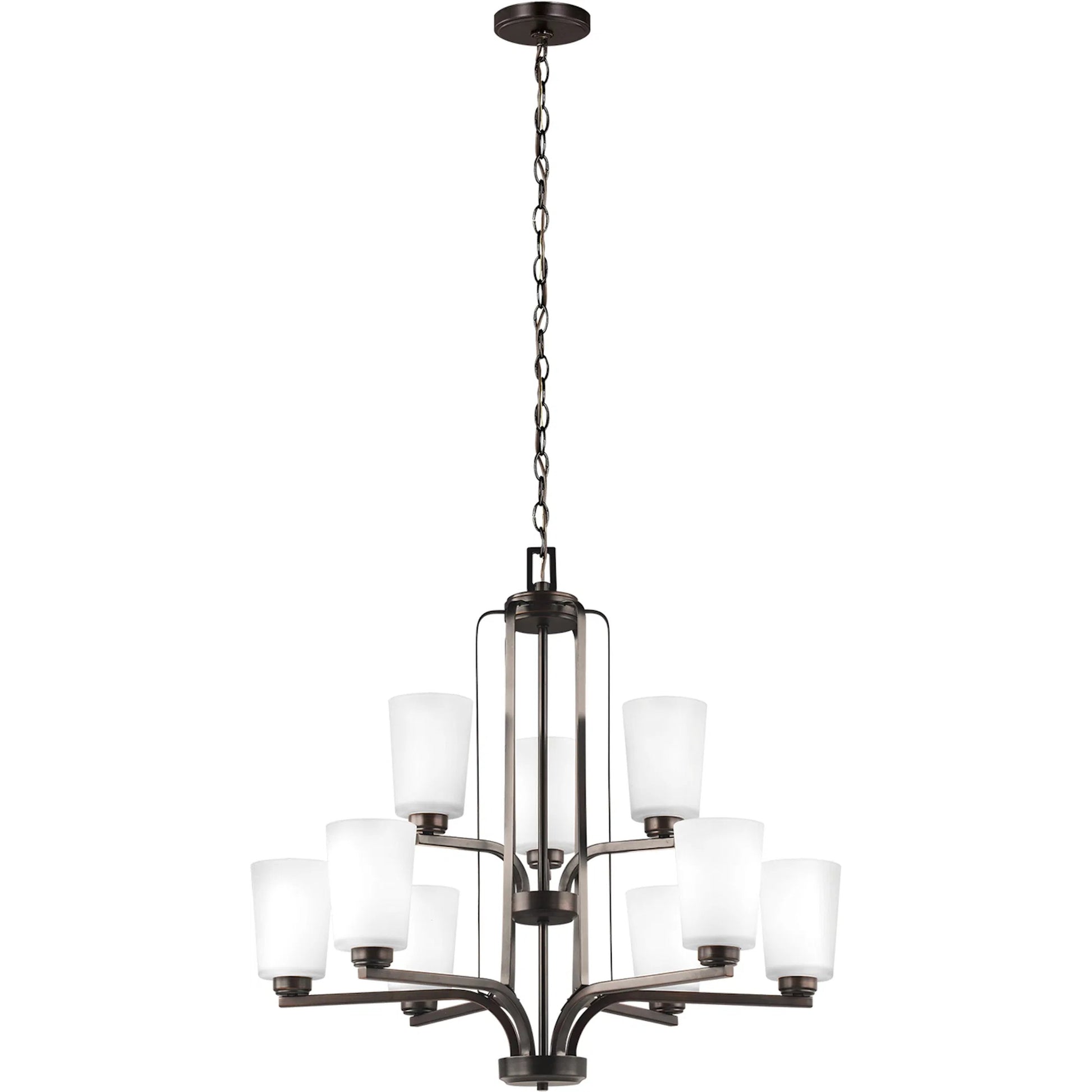Franport Nine Light Chandelier by Visual Comfort & Co.. Made from steel in a unique style.