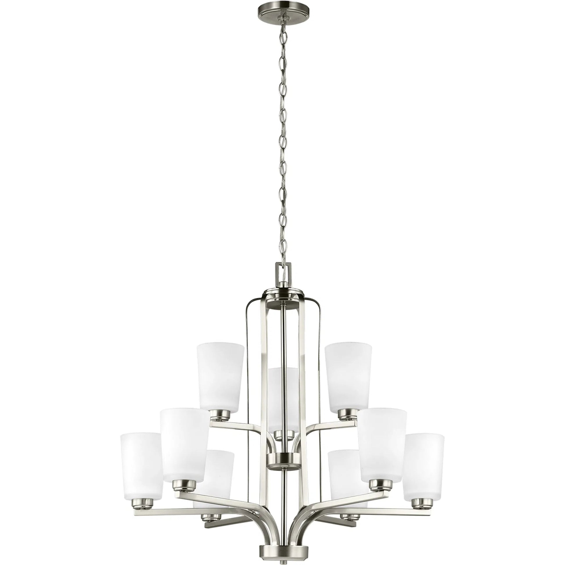 Franport Nine Light Chandelier by Visual Comfort & Co.. Made from steel in a unique style.