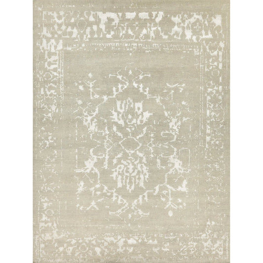 Terras 3129 Rug by Exquisite Rugs in gray, platinum. Made from wool, bamboo silk in a unique style.