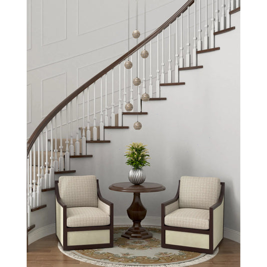 Finhorn 7-Light Round Multi-Drop Pendant by Currey and Company in painted silver, pearl. Made from metal, mother of pearl in a modern style.