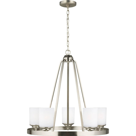 Kemal Five Light Chandelier by Visual Comfort & Co.. Made from steel in a unique style.