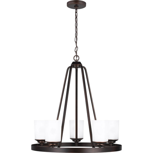 Kemal Five Light Chandelier by Visual Comfort & Co.. Made from steel in a unique style.