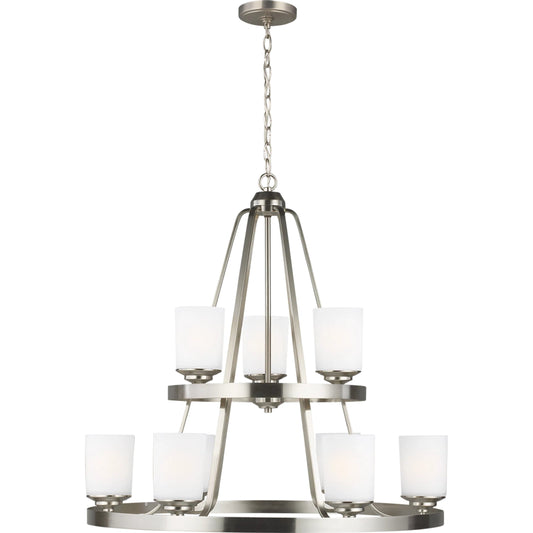 Kemal Nine Light Chandelier by Visual Comfort & Co.. Made from steel in a unique style.