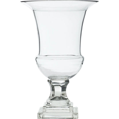 Ellewood Urn by Accent Decor in clear. Made from glass in a modern style.