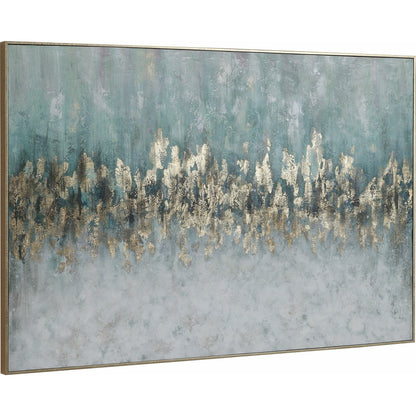 Divide Hand Painted Art by Uttermost in multi. Made from fir wood, canvas, pu frame in a modern style.