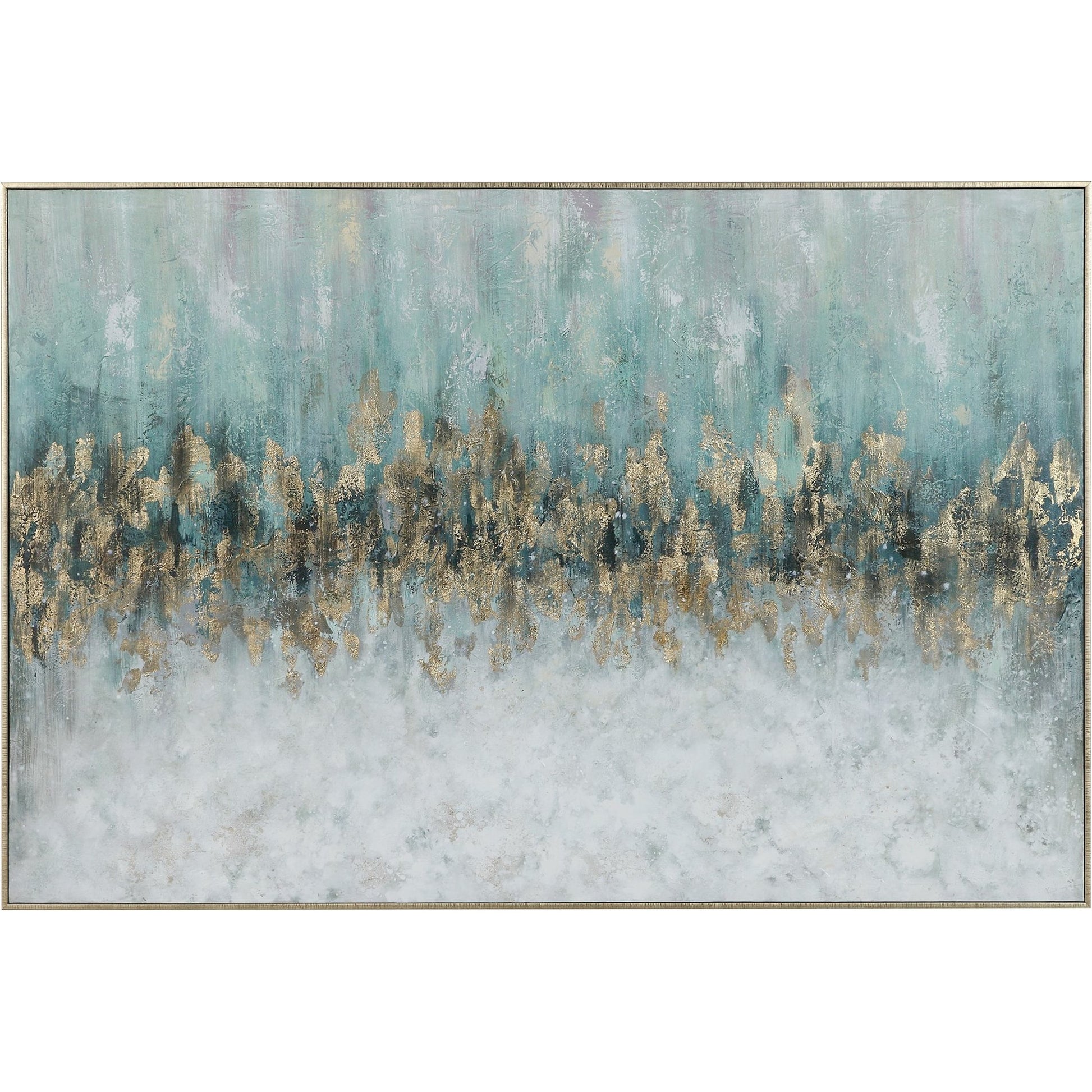 Divide Hand Painted Art by Uttermost in multi. Made from fir wood, canvas, pu frame in a modern style.