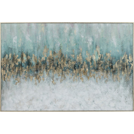 Divide Hand Painted Art by Uttermost in multi. Made from fir wood, canvas, pu frame in a modern style.