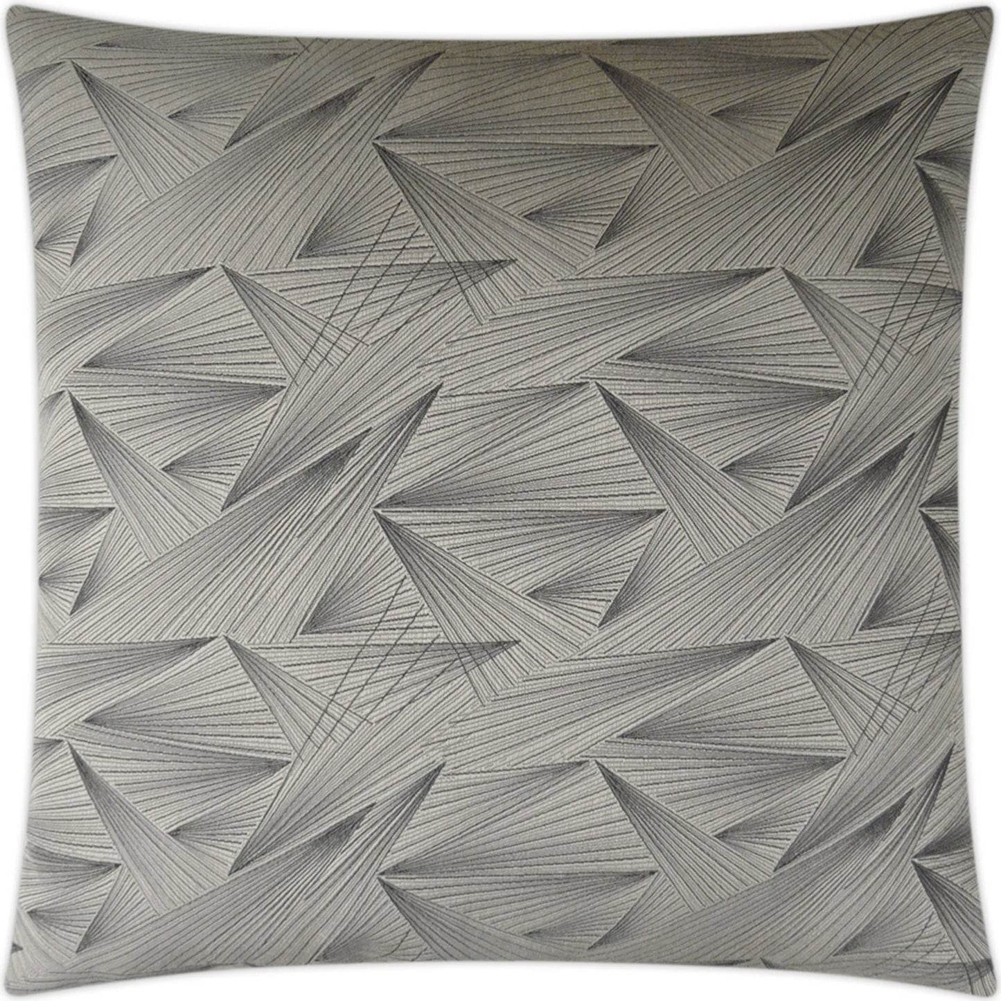 001 SI-2381977 | Primary Silo | Perspective Pillow by DV Kap Home in silver. Made from 64% rayon, 36% polyester in a transitional style.