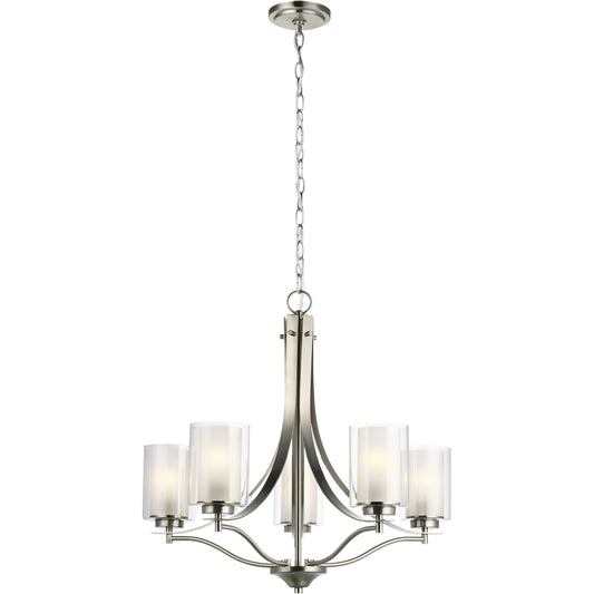 Elmwood Park Five Light Chandelier by Visual Comfort & Co.. Made from steel in a unique style.