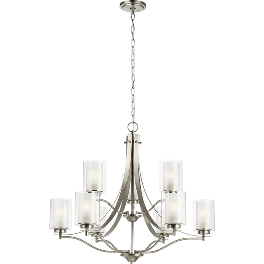 Elmwood Park Nine Light Chandelier by Visual Comfort & Co.. Made from steel in a unique style.