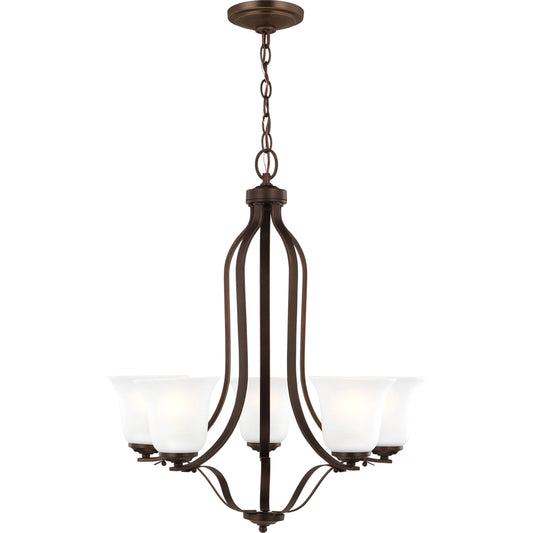 Emmons Five Light Chandelier by Visual Comfort & Co.. Made from steel in a unique style.