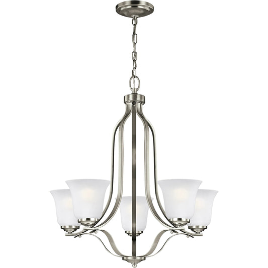 Emmons Five Light Chandelier by Visual Comfort & Co.. Made from steel in a unique style.