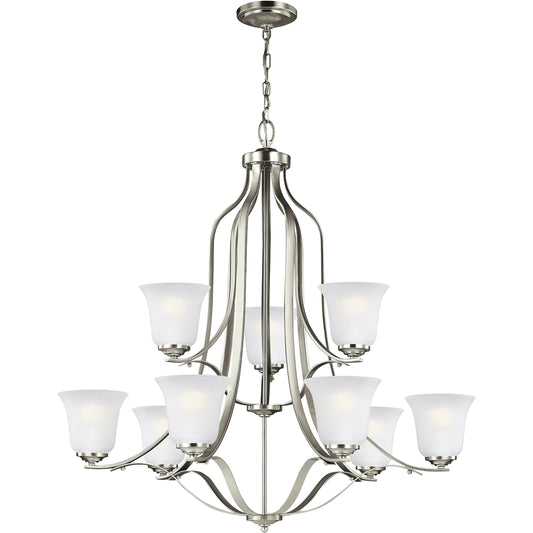 Emmons Nine Light Chandelier by Visual Comfort & Co.. Made from steel in a unique style.