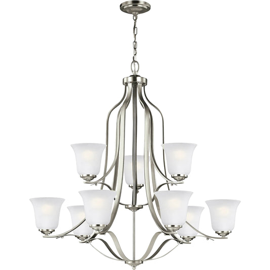 Emmons Nine Light Chandelier by Visual Comfort & Co.. Made from steel in a unique style.