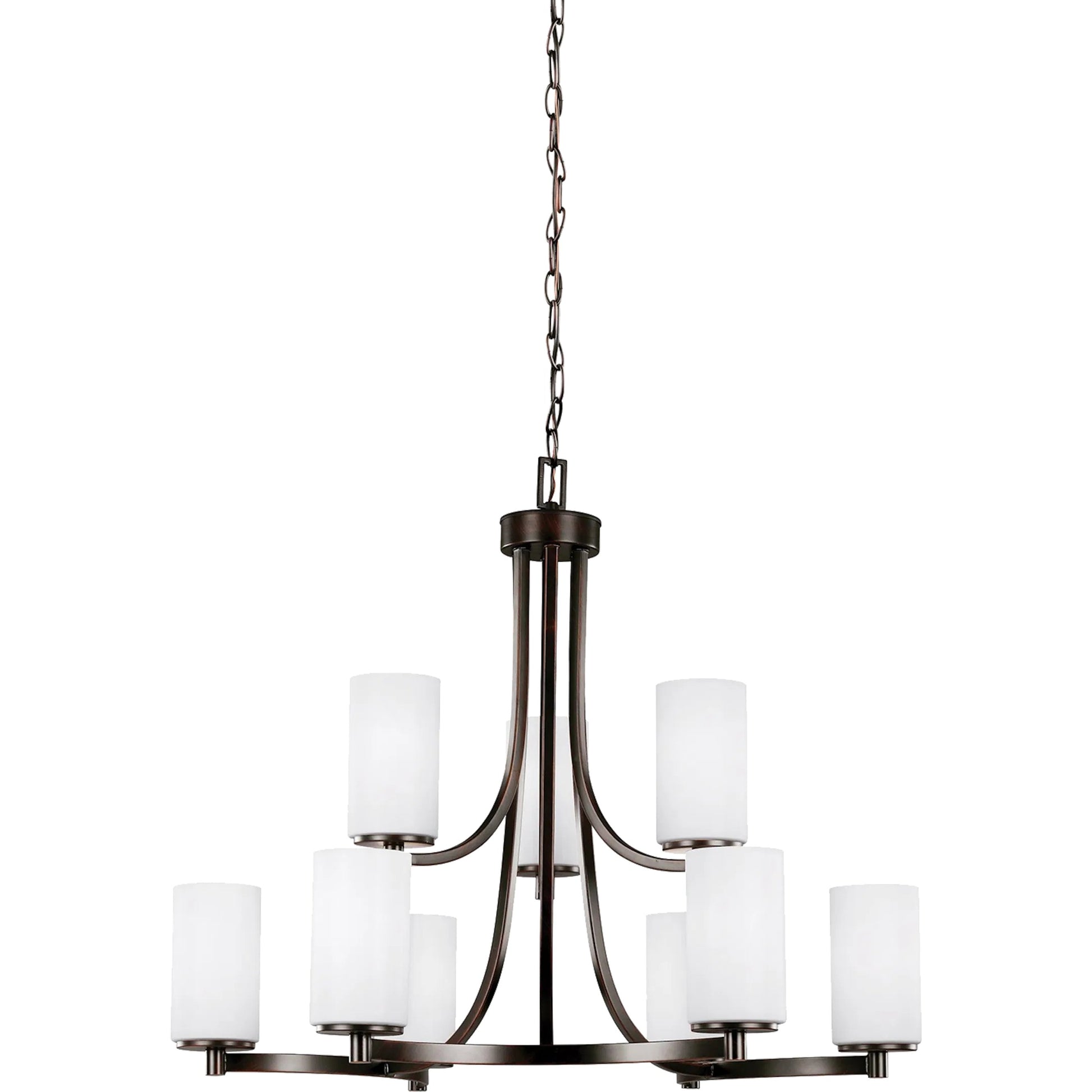 Hettinger Nine Light Chandelier by Visual Comfort & Co.. Made from steel in a modern style.