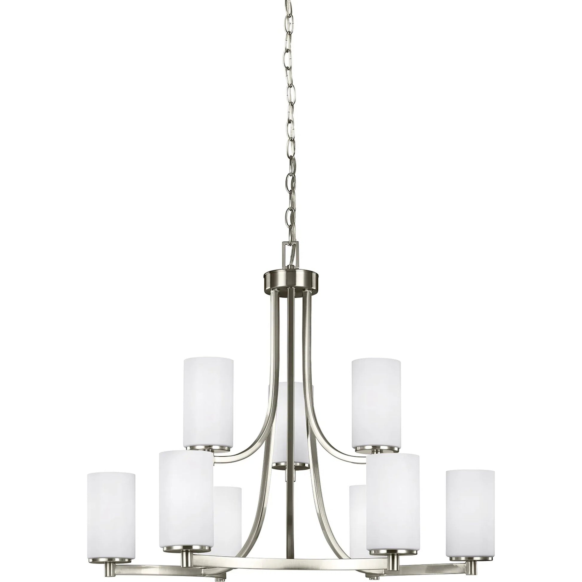 Hettinger Nine Light Chandelier by Visual Comfort & Co.. Made from steel in a modern style.