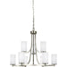 Hettinger Nine Light Chandelier by Visual Comfort & Co.. Made from steel in a modern style.