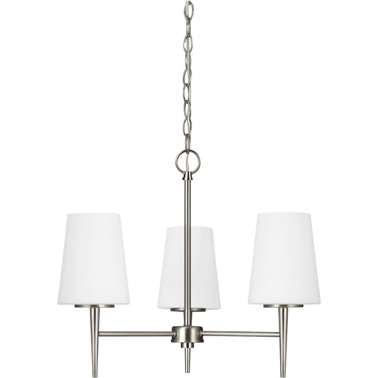 Driscoll Three Light Chandelier by Visual Comfort & Co.. Made from steel in a unique style.