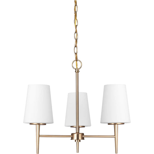 Driscoll Three Light Chandelier by Visual Comfort & Co.. Made from steel in a unique style.