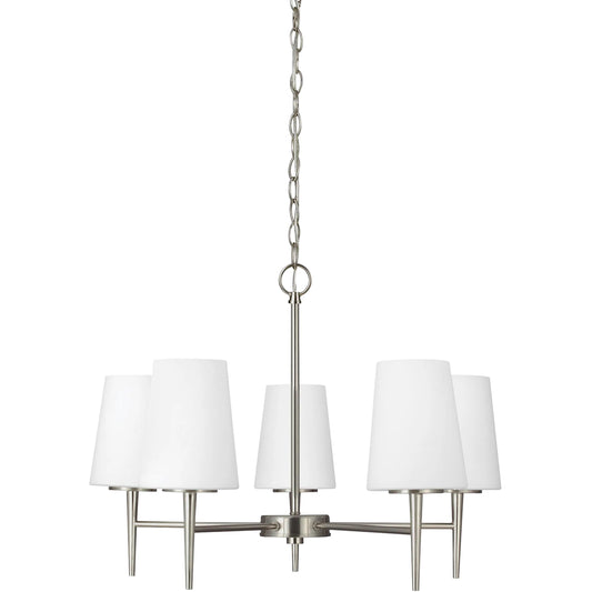 Driscoll Five Light Chandelier by Visual Comfort & Co.. Made from steel in a unique style.