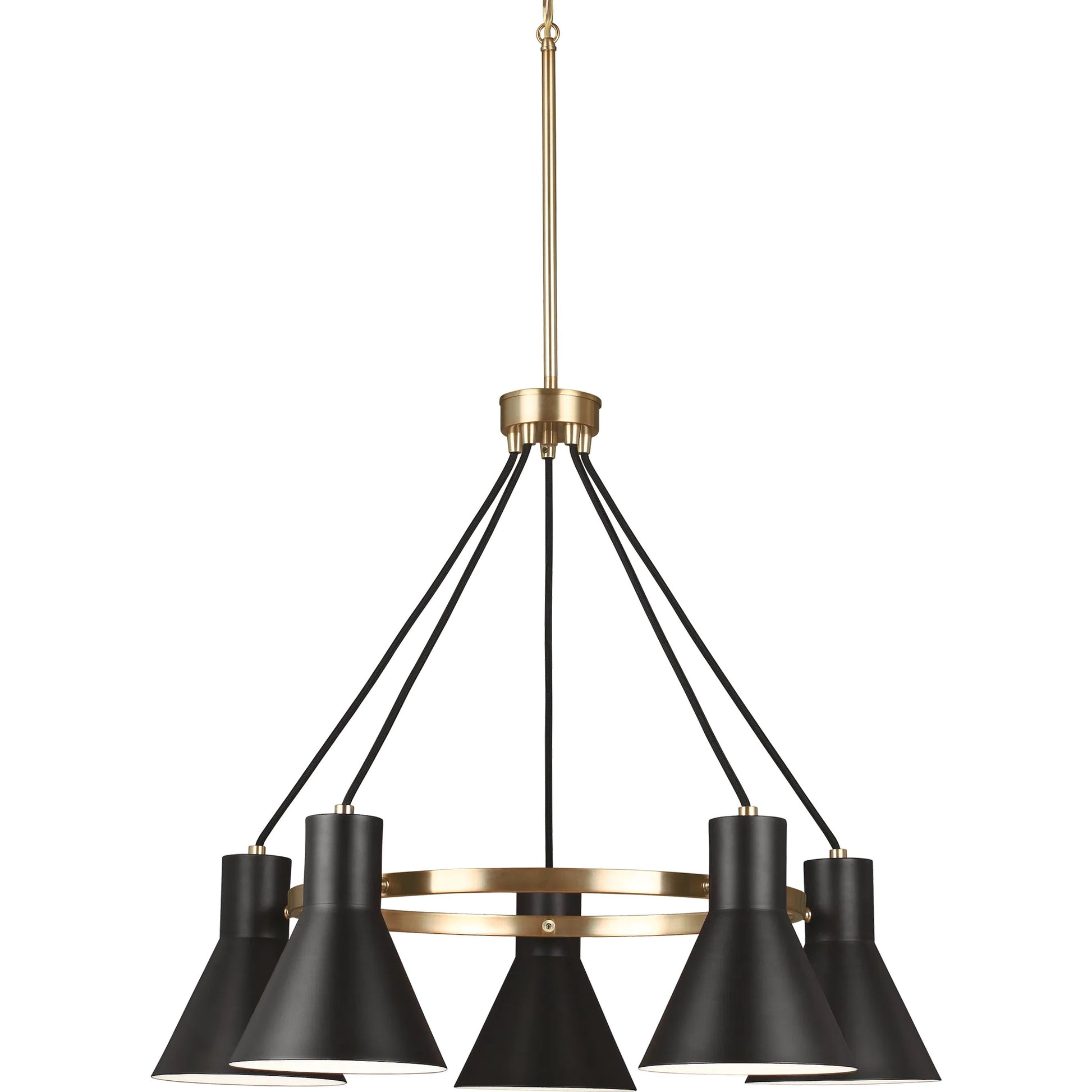 Towner 5-Light Chandelier by Visual Comfort & Co.. Made from steel in a modern style.