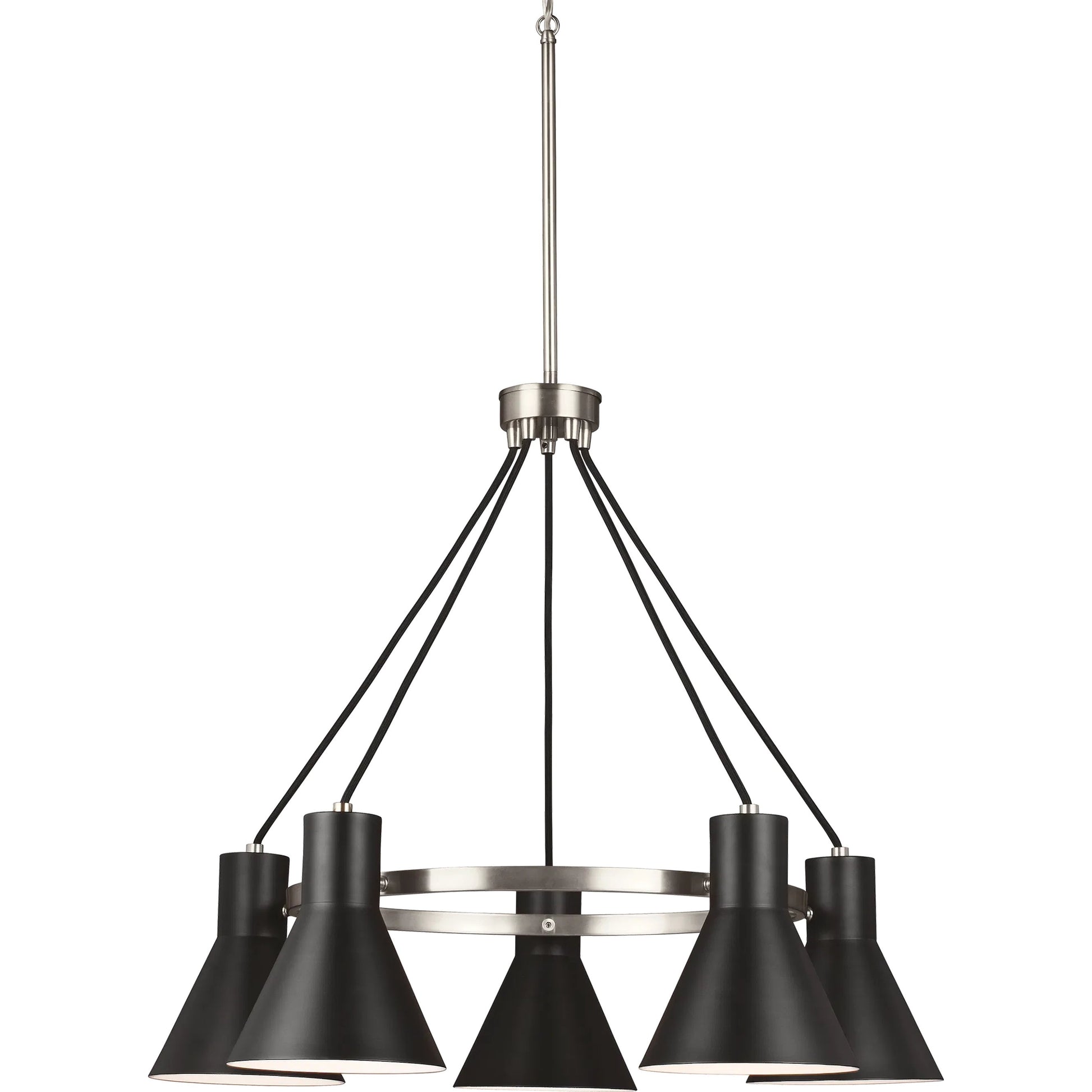Towner 5-Light Chandelier by Visual Comfort & Co.. Made from steel in a modern style.