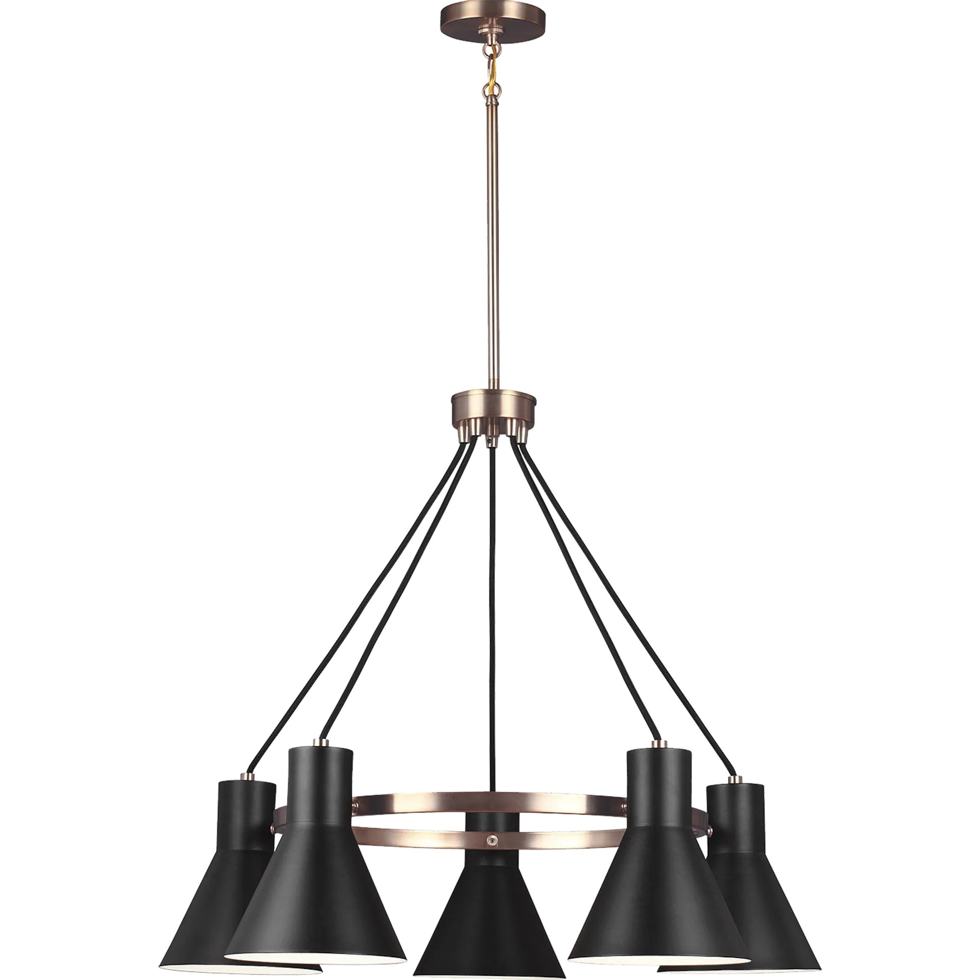 Towner 5-Light Chandelier by Visual Comfort & Co.. Made from steel in a modern style.