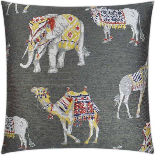 Animal Show Pillow by DV Kap Home in slate. Made from 100% polyester in a unique style.