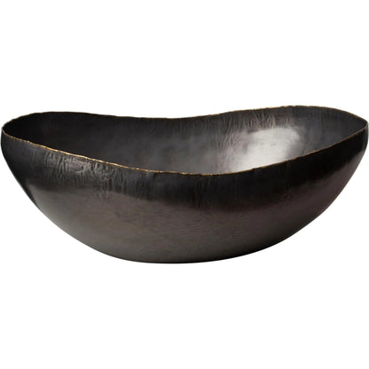 Laforge Oval Bowl by Global Views in natural iron. Made from iron in a eclectic & global style.