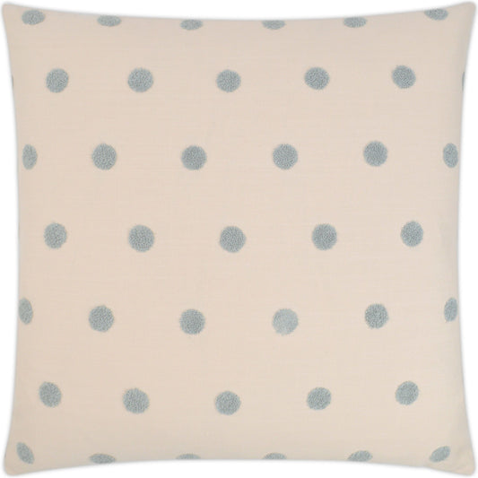 Puff Dotty by DV Kap Home in blush, pink. Made from 100% polyester embroidery in a modern style.