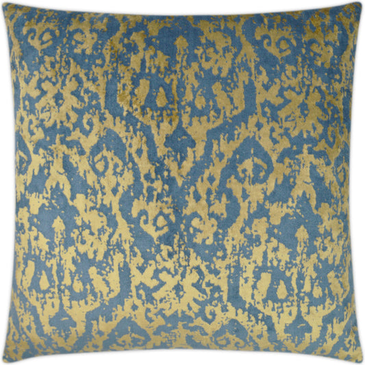 Pantheon by DV Kap Home in blue, yellow, midnight. Made from 60% polyester, 40% viscose in a eclectic & global style.
