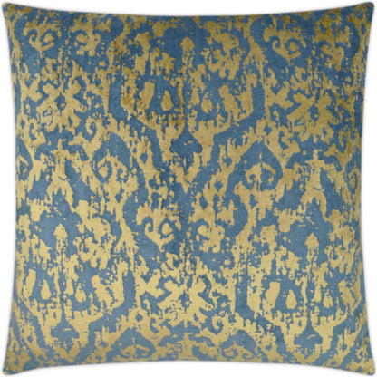Pantheon Pillow by DV Kap Home in midnight. Made from 60% polyester, 40% viscose in a traditional style.