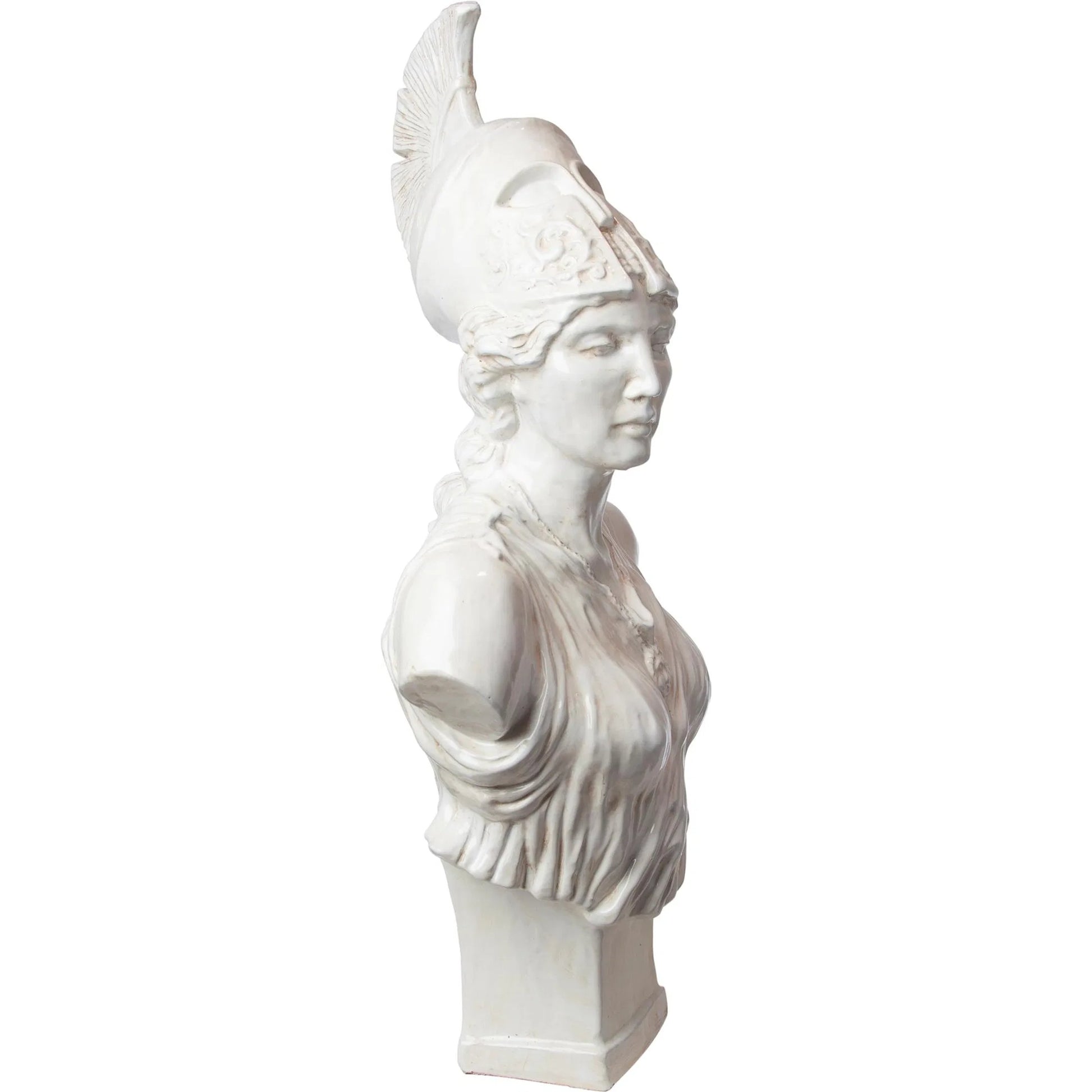 Athena Sculpture by Global Views. Made from italian ceramic in a traditional style.