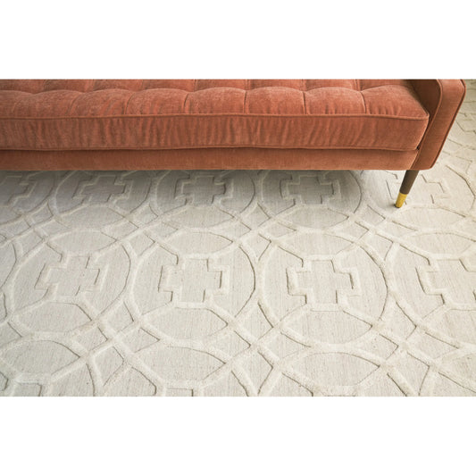 Windsor 3153 Rug by Exquisite Rugs in linen, beige. Made from new zealand wool, bamboo silk in a unique style.
