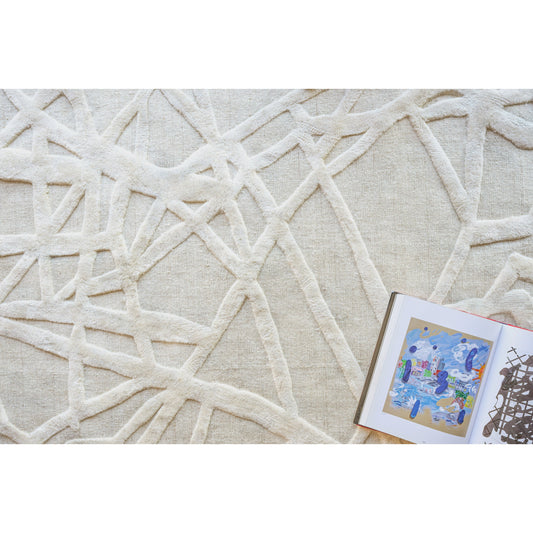Windsor 3153 Rug by Exquisite Rugs in linen/beige. Made from linen in a unique style.