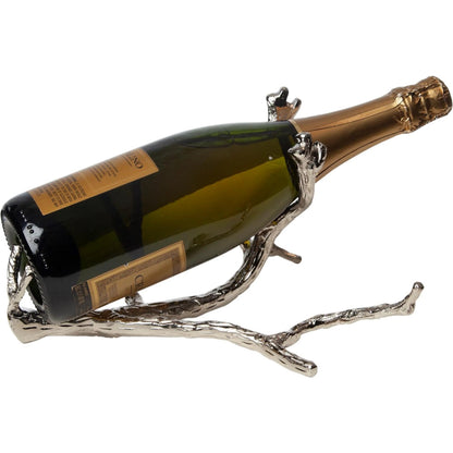 Twig Wine Bottle Holder by Global Views. Made from cast brass in a eclectic & global style.