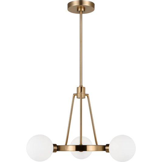 Clybourn Three Light Chandelier by Visual Comfort & Co.. Made from steel in a unique style.