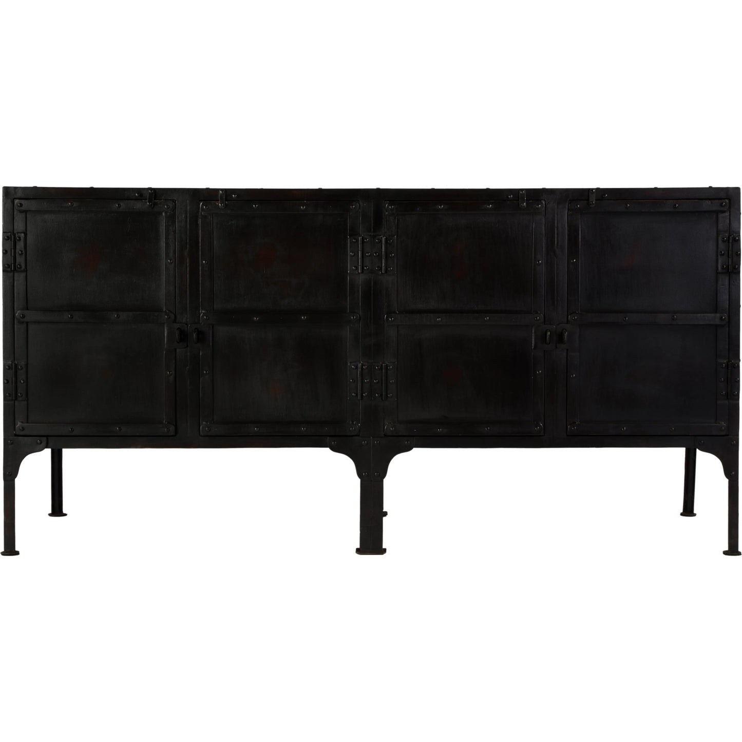 004 O-BUTLER-3164025 | Additional Silo | Owen Industrial Chic Console Cabinet by Butler Specialty Company in black and metalworks. Made from iron in a modern style.