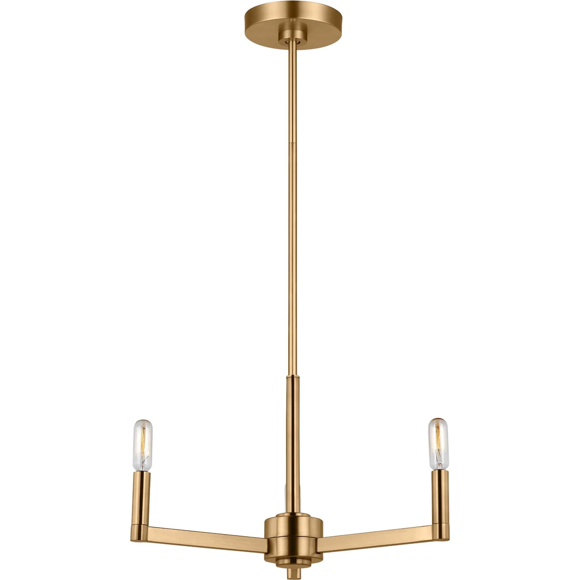 Fullton Three Light Chandelier by Visual Comfort & Co.. Made from steel in a unique style.