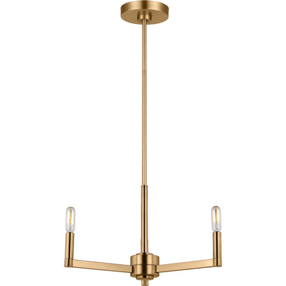 Fullton Three Light Chandelier by Visual Comfort & Co.. Made from steel in a unique style.