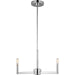 Fullton Three Light Chandelier by Visual Comfort & Co.. Made from steel in a unique style.