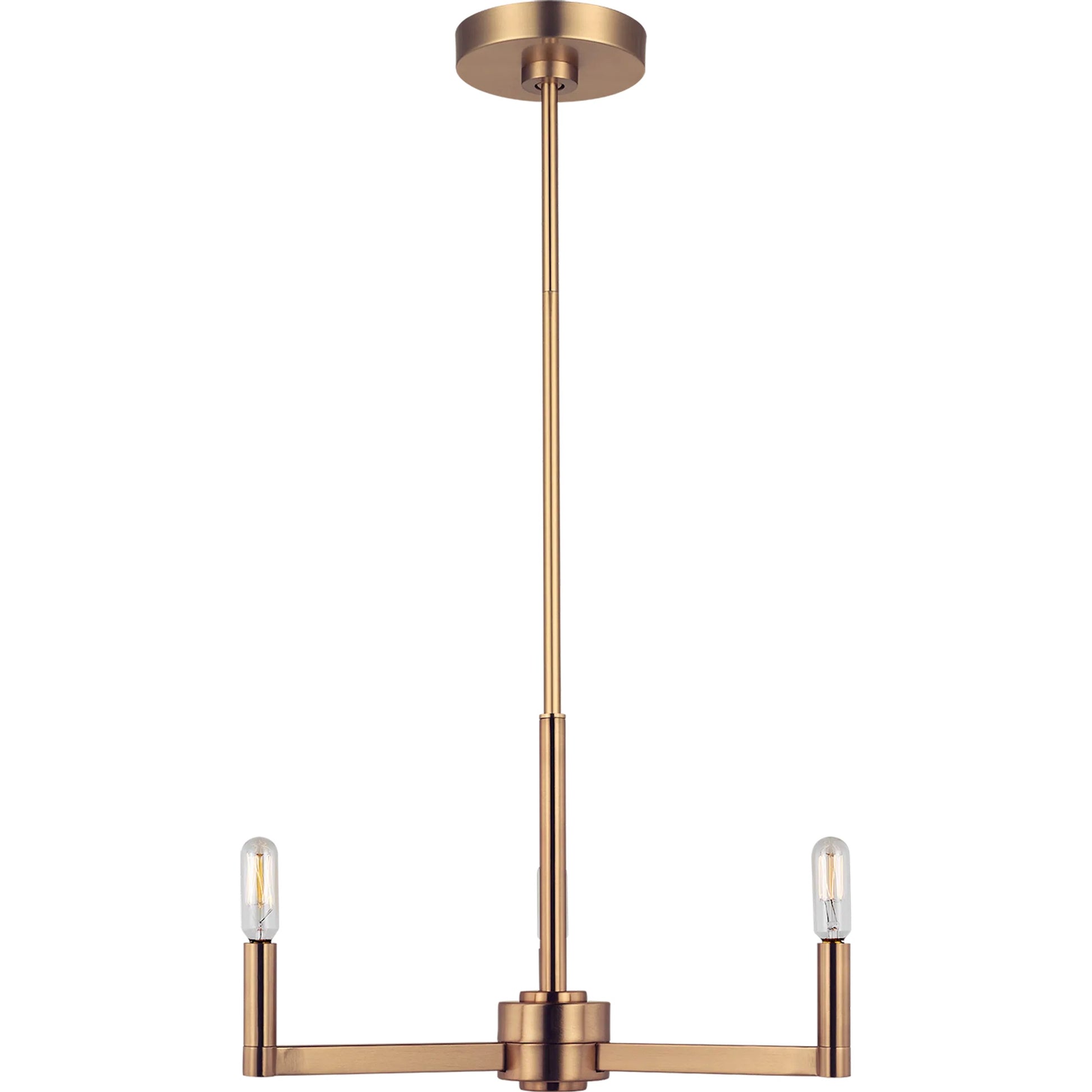 Fullton Three Light Chandelier by Visual Comfort & Co.. Made from steel in a unique style.