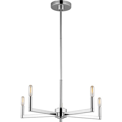 Fullton Five Light Chandelier by Visual Comfort & Co.. Made from steel in a unique style.