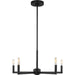 Fullton Five Light Chandelier by Visual Comfort & Co.. Made from steel in a unique style.